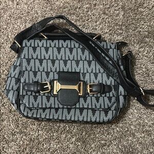 Fashion designer inspired Black and Gray Women's Bag